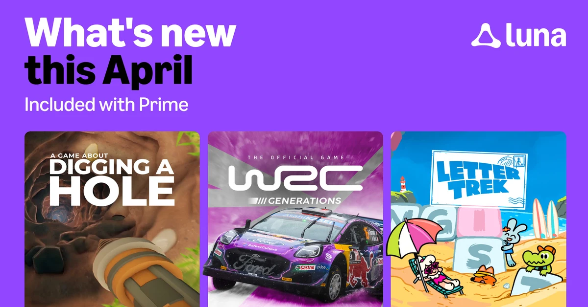 Luna Cloud Streaming Games voor april 2026