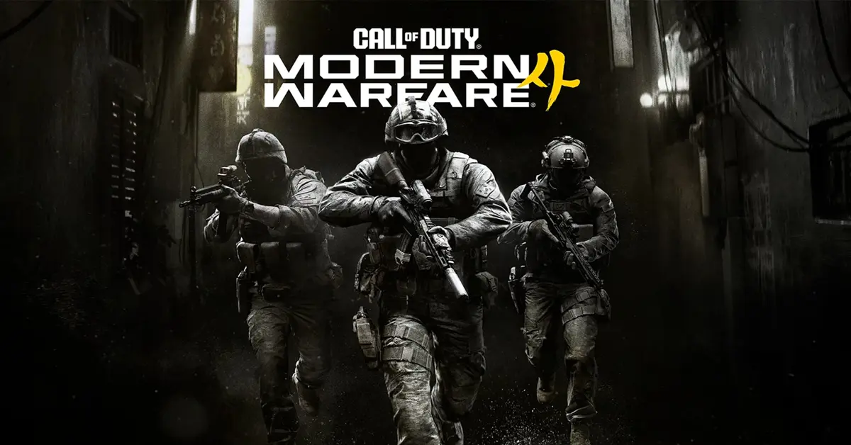 Key art van Call of Duty Modern Warfare 4 met Soldaat Park en Kapitein Price