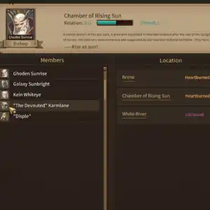 Crown and Adventure - Organisatie-tab