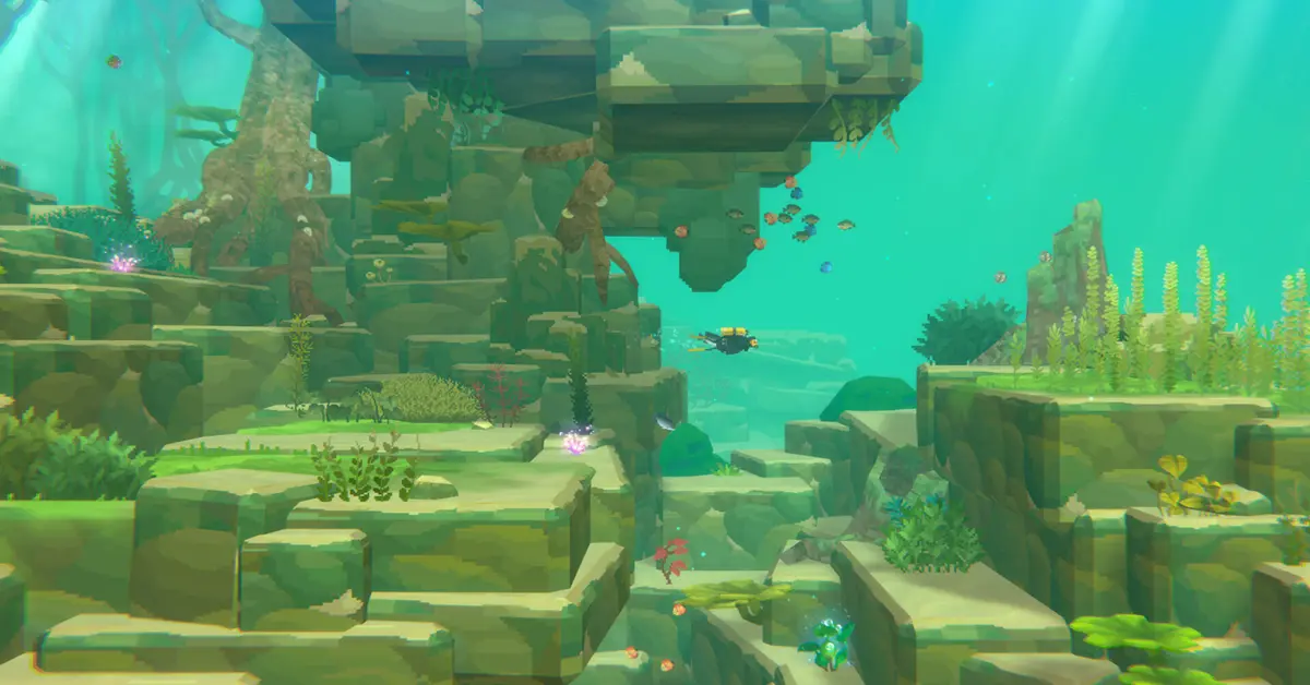 Dave the Diver verkent het nieuwe zoetwaterecosysteem in de Utara-dorp Jungle DLC