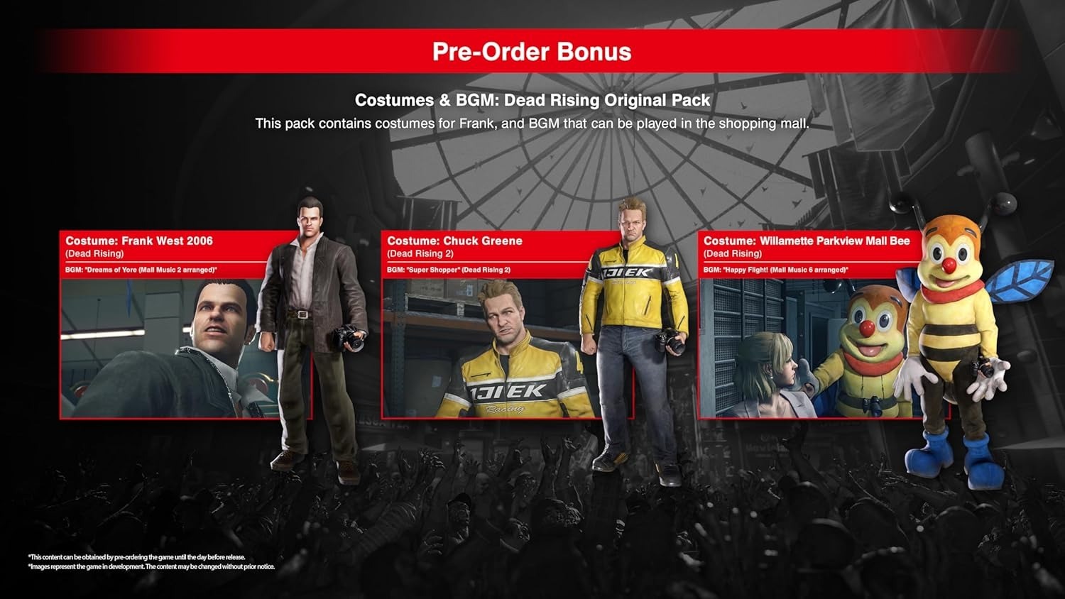 Dead Rising Deluxe Remaster Pre-order Bonus