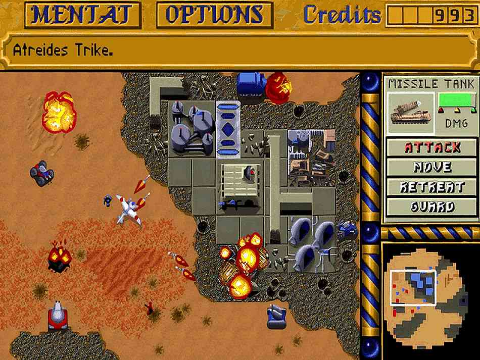 Showcase van Dune II uit 1992