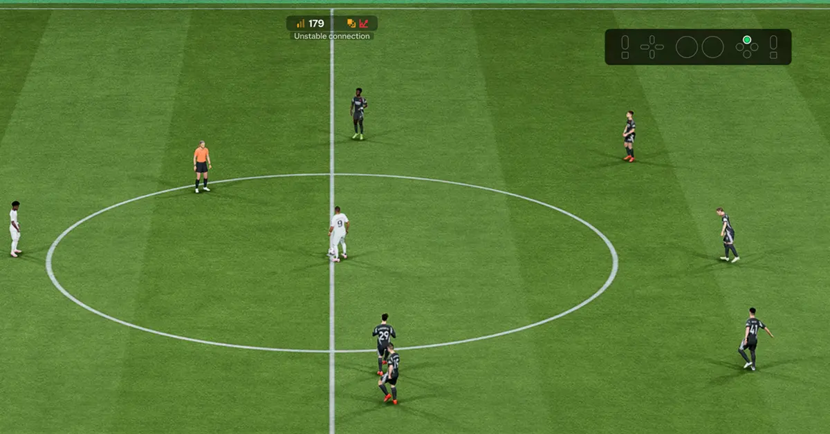 Spelers van Real Madrid en Manchester City opgesteld in EA Sports FC 26 onder de stadionlampen