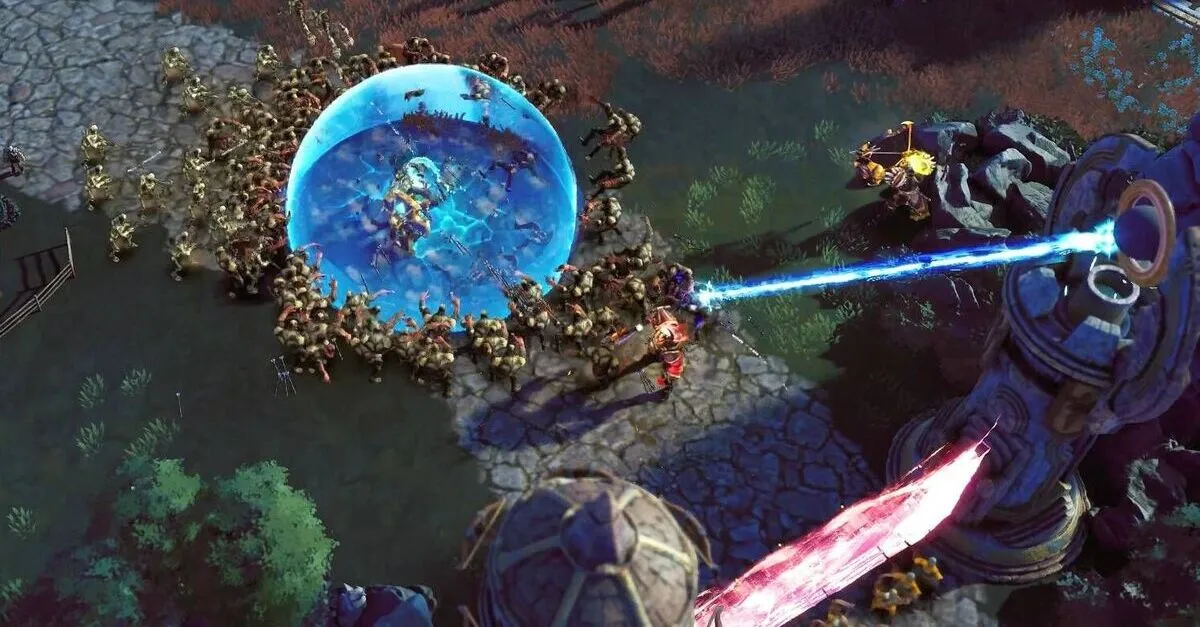 Verdedig je terrein of sterf in de poging in de chaotische wereld van EverSiege.