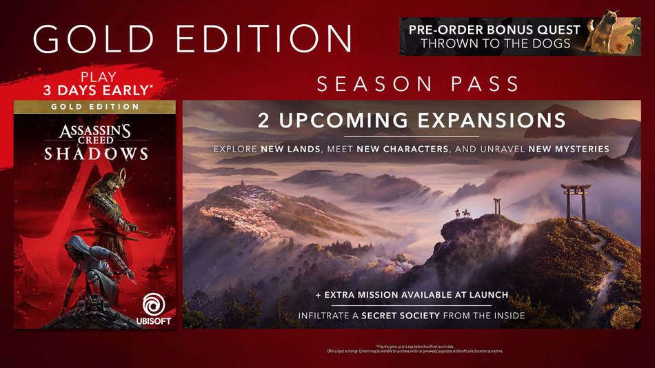 Assassin's Creed Shadows Gold Edition
