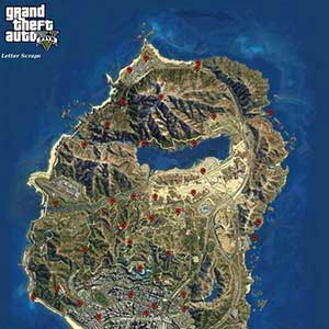 GTA 5 XBOX ONE Map Letter Scraps