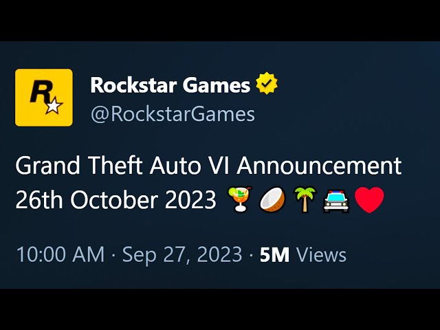 GTA 6 vermeende lekken, valse nieuwsaankondiging op X Twitter