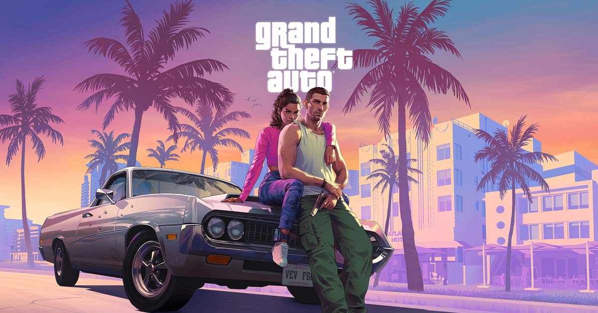 Illustratie van Grand Theft Auto VI bij het Cyberleek-bericht