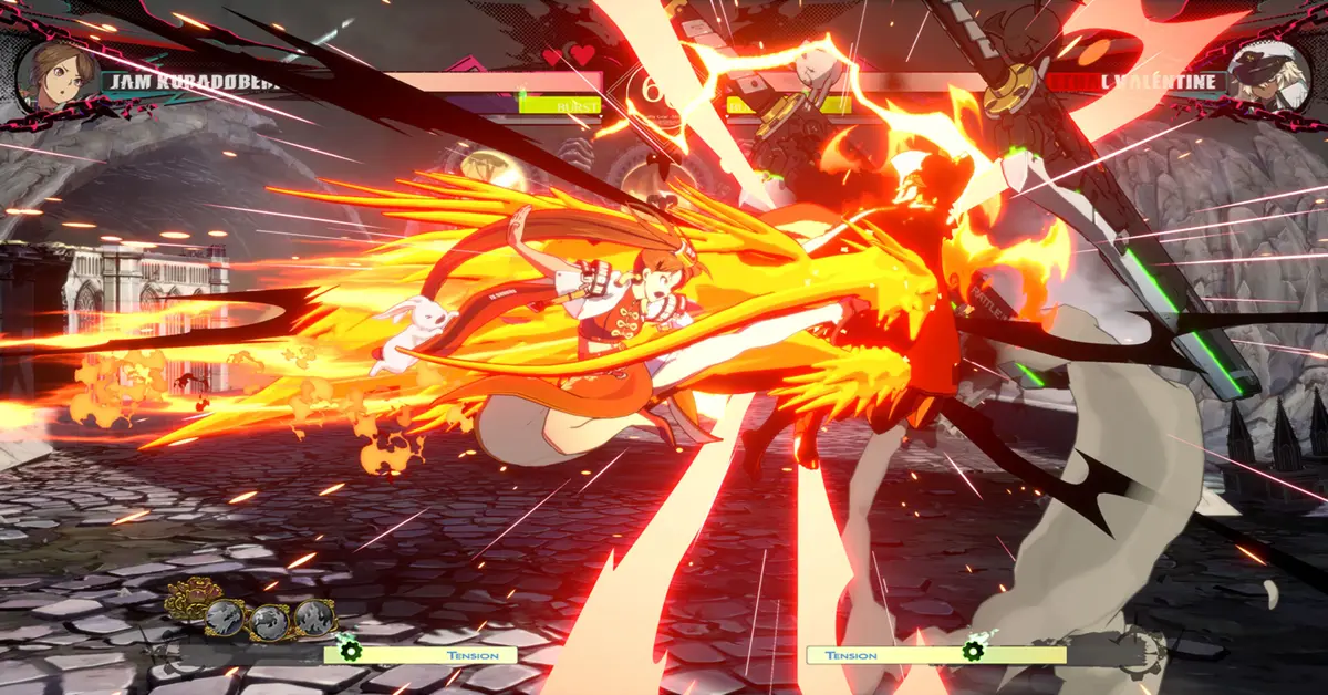 Jam Kuradoberi voert een dynamische combo uit in Guilty Gear Strive Season 5.