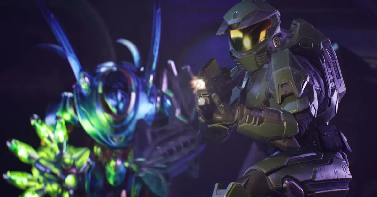 Master Chief in een Unreal Engine 5-omgeving voor Halo Campaign Evolved op PC en consoles