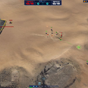 Homeworld Deserts positioning fleet