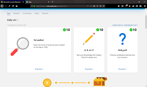 snel Microsoft Reward-punten verdienen?