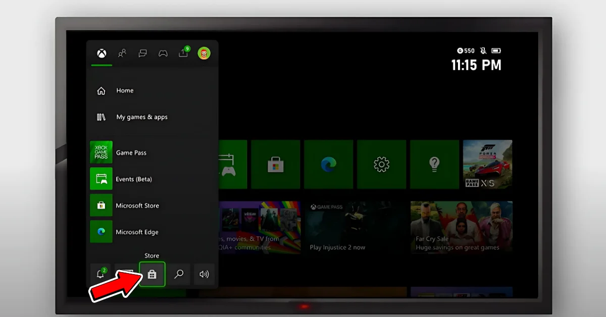 Selecteer winkel in de gids