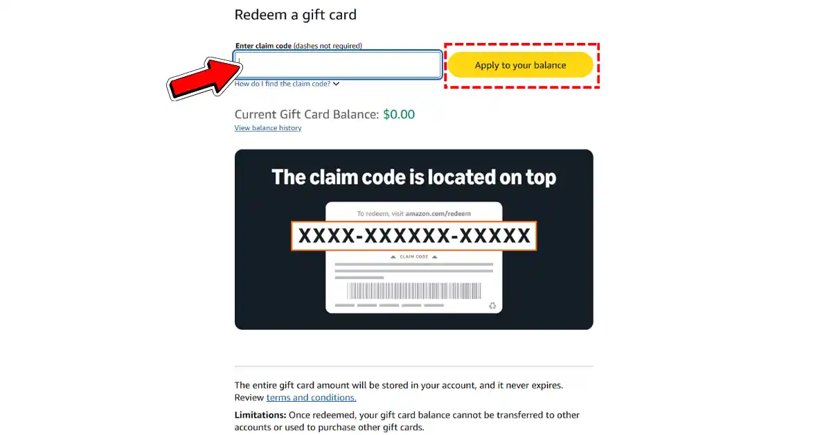 Amazon Cadeaubon Claimcode