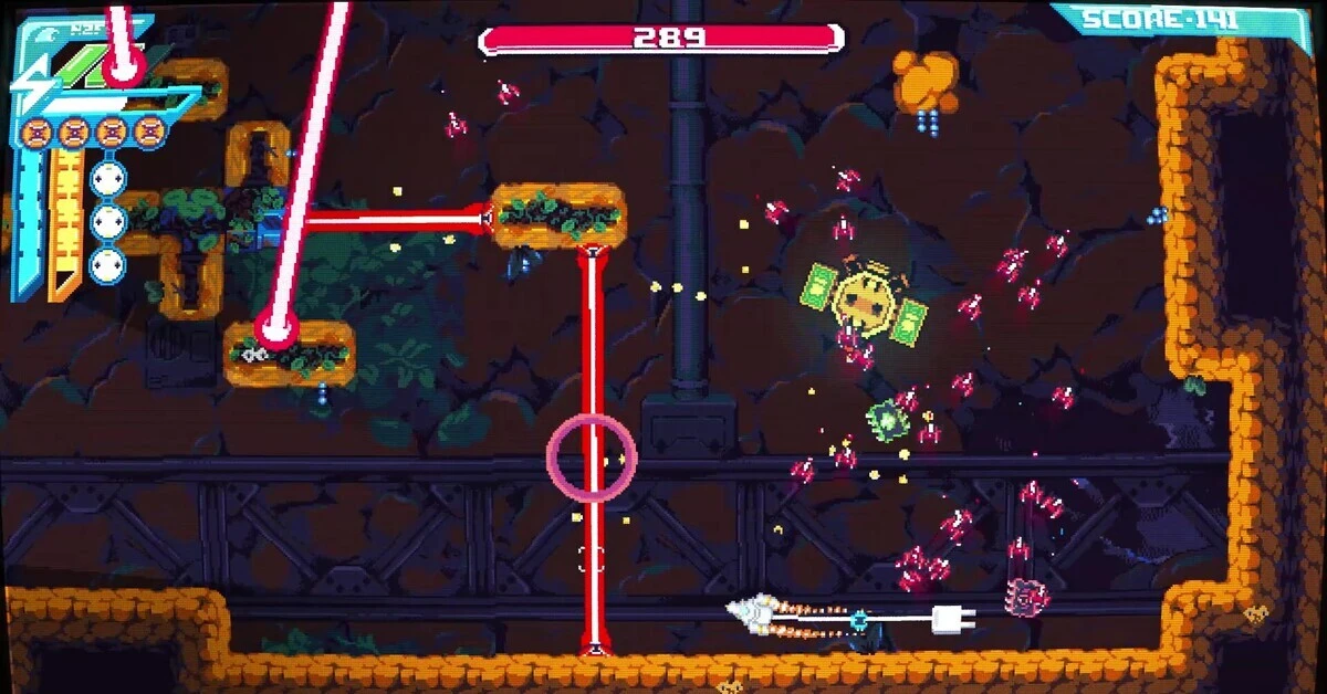 Het vinden van de juiste balans tussen offensieve manoeuvres en de strikte beperkingen van de stroomkabel is essentieel om aan het einde van de game te kunnen overleven.