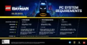 LEGO Batman Legacy of the Dark Knight: Bijgewerkte PC Systeemeisen