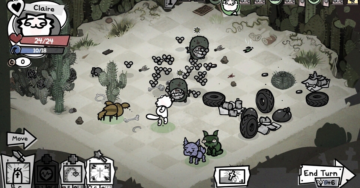 Mewgenics turn-based gevechten