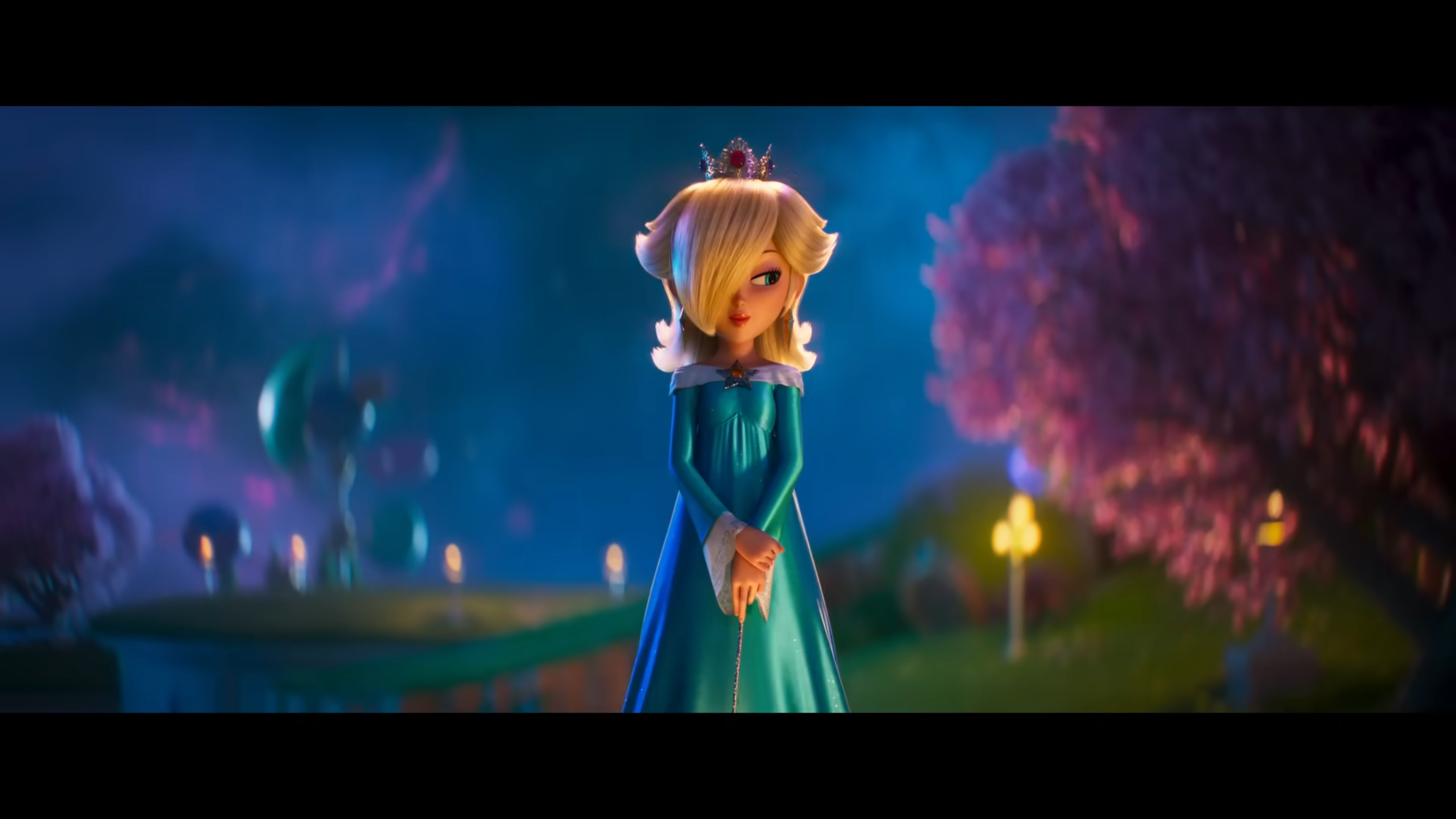 Rosalina kijkt in de camera