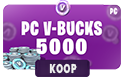 Cdkeynl 5000 V-Bucks PC