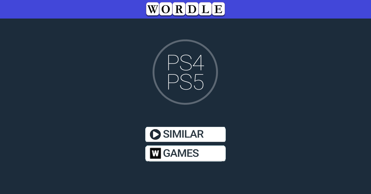 Spellen zoals Wordle PS4/PS5