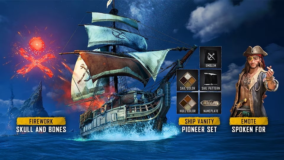 Beloningen voor de Gesloten Bèta van Skull and Bones Beloningen voor de Gesloten Bèta van Skull and Bones