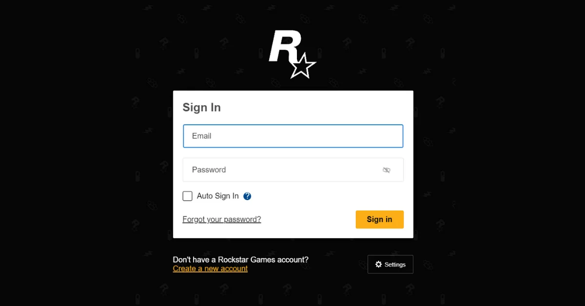 Inloggen bij Rockstar Games Launcher