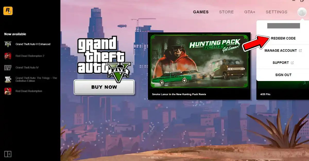 Code inlossen in Rockstar Games Launcher