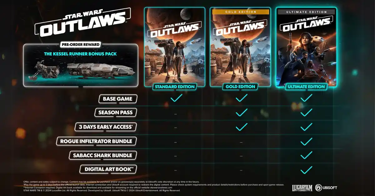 Groot besparen op Star Wars Outlaws – Alle edities nu tegen de beste prijs