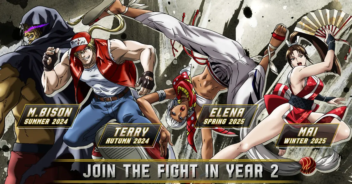 Street Fighter 6 Year 2 Character Pass met Terry, Mai, M. Bison en Elena