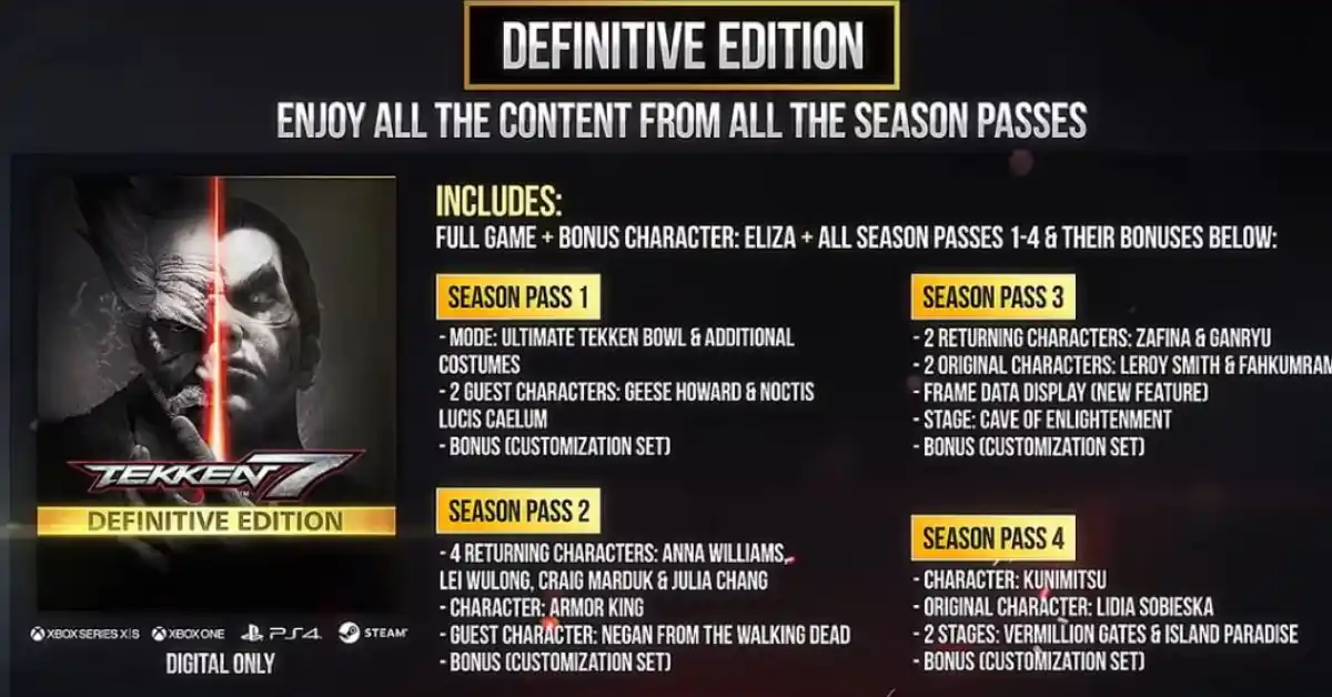 TEKKEN 7 Definitief Pakket + Alle Season Passes – Beste Key-Shop Deal Ooit