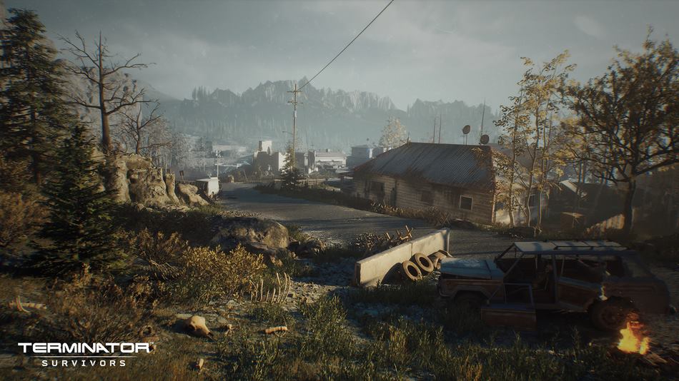 kunstwerk van de spelwereld van Terminator Survivors