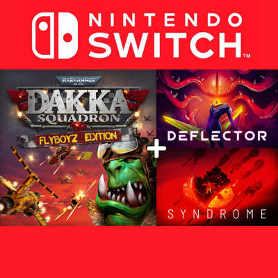 Nintendo Switch Bundle: Warhammer Dakka, Deflector & Syndrome - Beste Prijzen