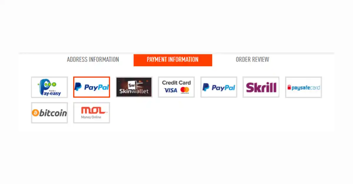 Controleer de beschikbare betaalopties