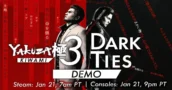 Demo van Yakuza Kiwami 3 & Dark Ties verschijnt op 21 januari voor pc en consoles