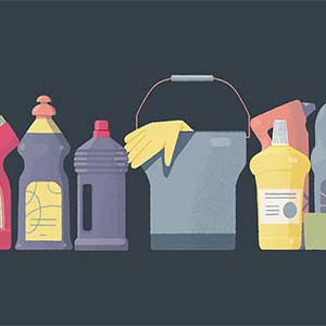 A Little to the Left - Reinigingsmaterialen