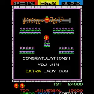 Arcade Archives 2 Lady Bug - Verzamel letters
