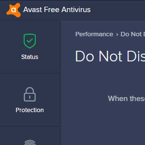 Avast Internet Security Global License - Niet storen modus