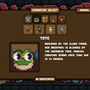 Backpack Dungeon - Personage selecteren