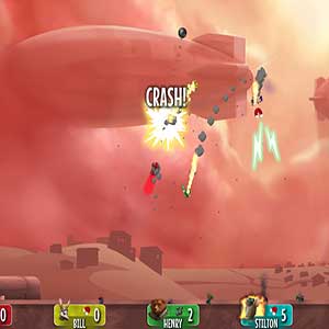 intense gevechten tegen andere piloten