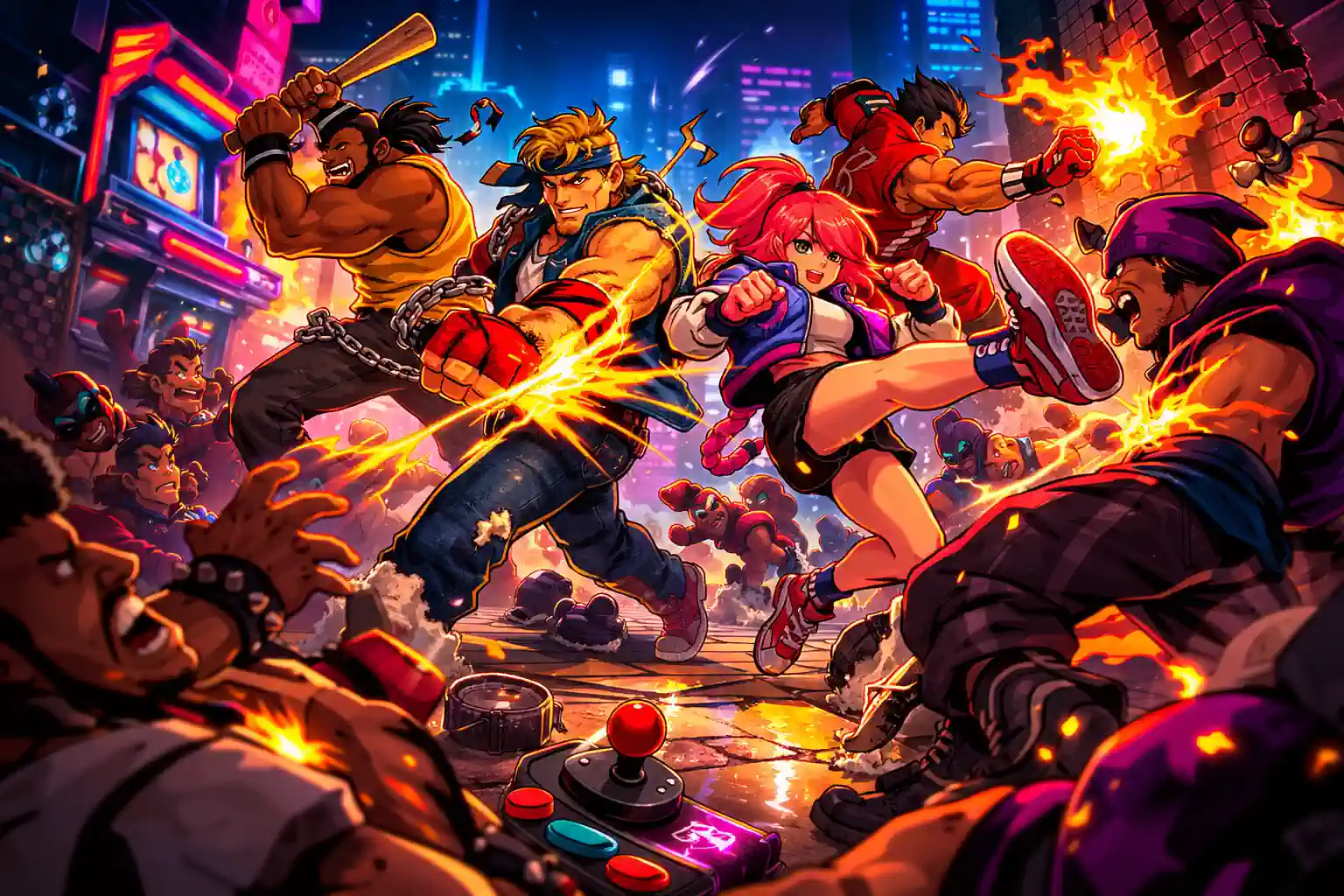 De Beste Retro Beat ’em Up Games om in Co-op te Spelen