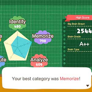 Big Brain Academy Brain vs. Brain Testmodus