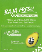 Baja Fresh Gift Card Pc