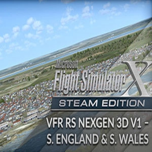 FSX Steam Edition VFR Real Scenery NexGen 3D Vol. 1 Southern England and South Wales Add-On Pc