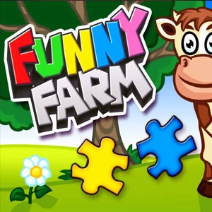 Funny Farm Animal Jigsaw Puzzle Game for Kids and Toddlers Switch