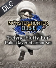 Monster Hunter Rise Felyne Fluffy Fur Palico layered armor set Pc