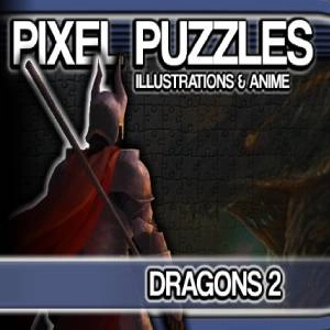Pixel Puzzles Illustrations & Anime Jigsaw Pack Dragons 2 Pc