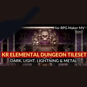RPG Maker MV KR Elemental Dungeon Tileset Dark Light Lightning Metal Pc