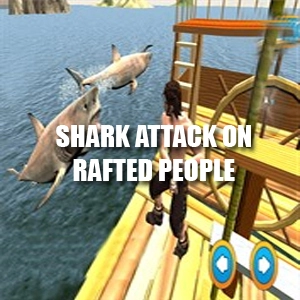 Shark Attack on Rafted People Xbox Series X