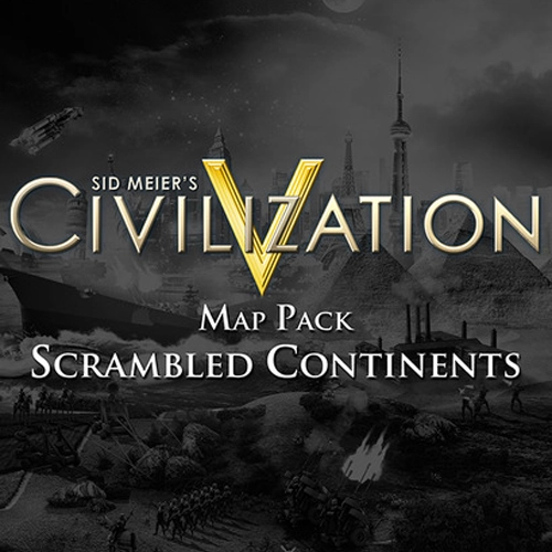 Sid Meier's Civilization 5 Scrambled Continents Map Pc