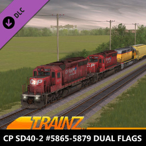 Trainz 2022 CP SD40-2 5865-5879 Dual Flags Pc